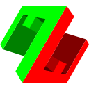 The latest Mikeware Logo showing an M and W in perspective within the space of a cube rotated to take the space of a hexagon.